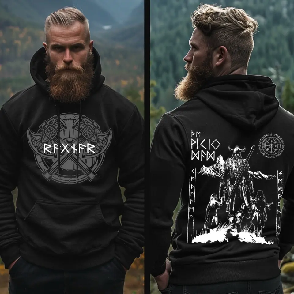 Viking Dad Bio Hoodie