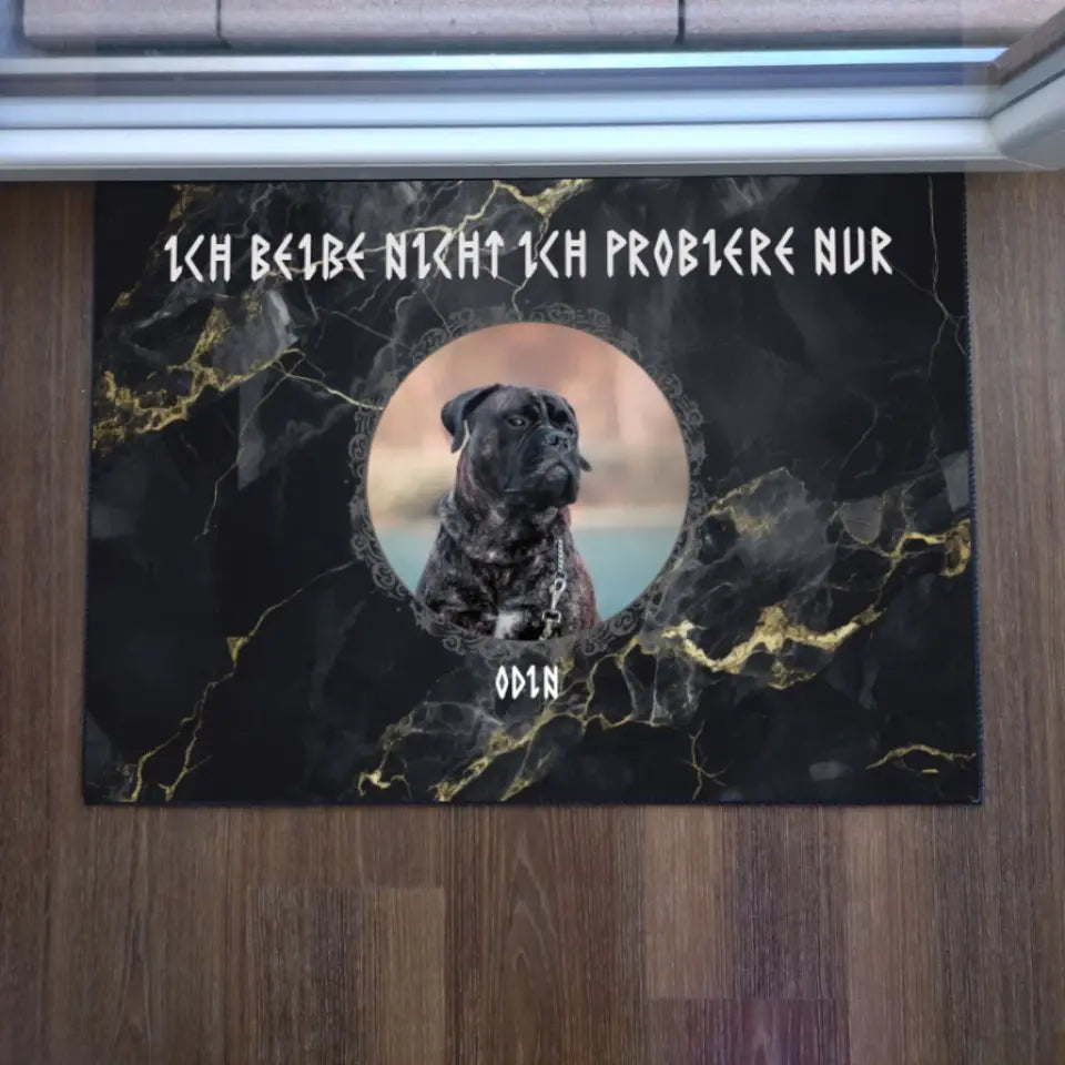 Personalisierbare Fußmatte Haustier