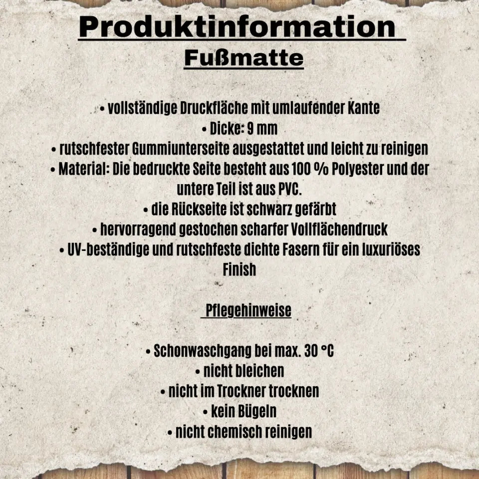 Wikinger Fußmatte Personalisierbar