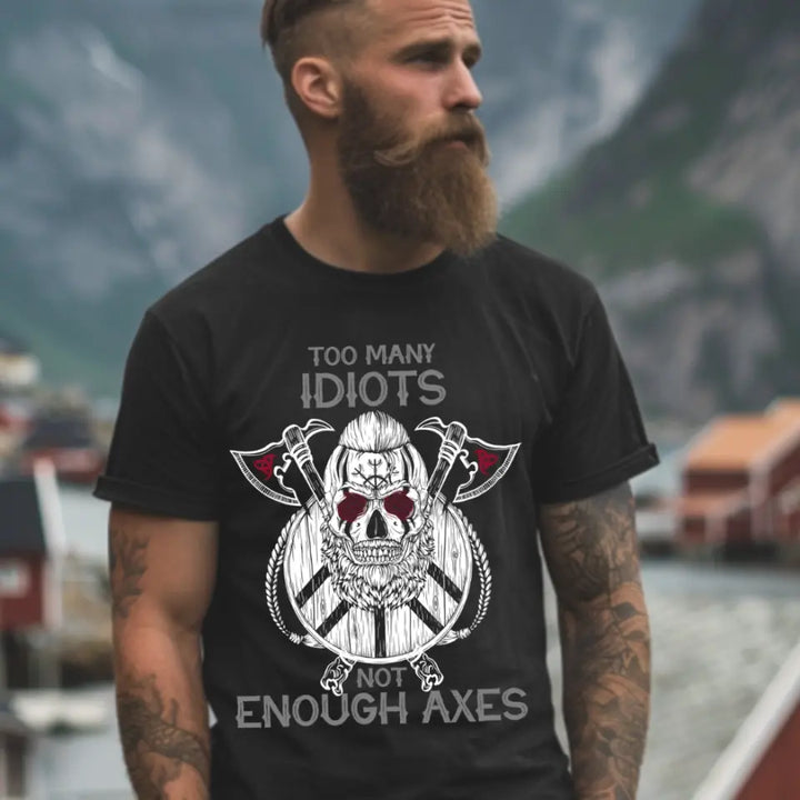 Wikinger Axt Valhalla Bio T-Shirt