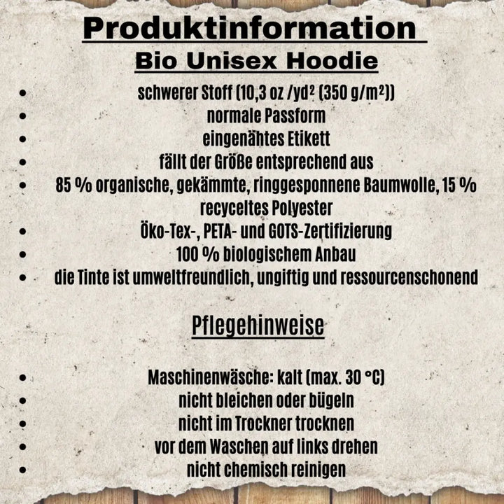 Gott der Ungeduld Bio Hoodie