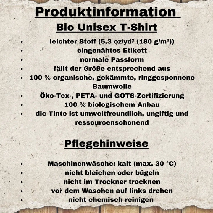 Mir Reichts Plundern Organic T-Shirt for Him